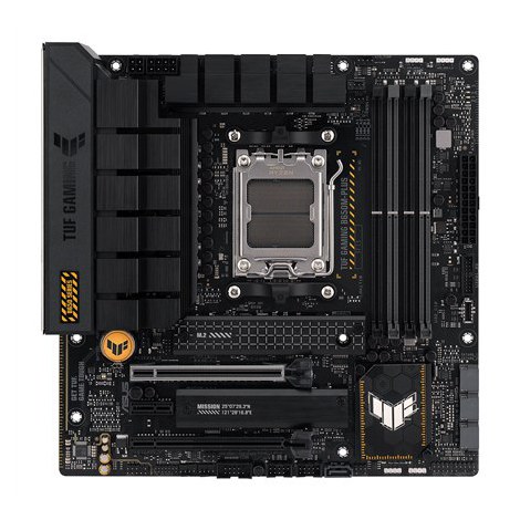 Asus | TUF GAMING B650M-PLUS | Processor family AMD | Processor socket AM5 | DDR5 DIMM | Memory slots 4 | Supported hard disk d